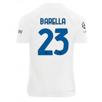Inter Milan Nicolo Barella #23 Vonkajší futbalový dres 2023-24 Krátky Rukáv